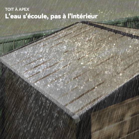 Cabane de jardin acier galvanisé aménagement extérieur protection outils 190x131cm chêne - ComfortXL Outdoor Living - Image 10