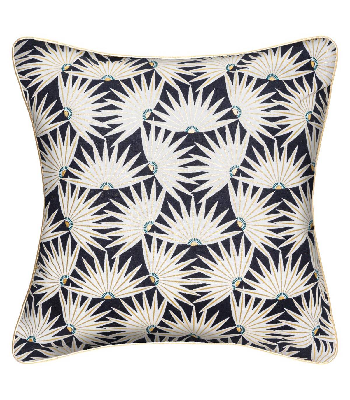 Coussin déhoussable en Coton imprimé Feel 40 x 40 cm - Image 1