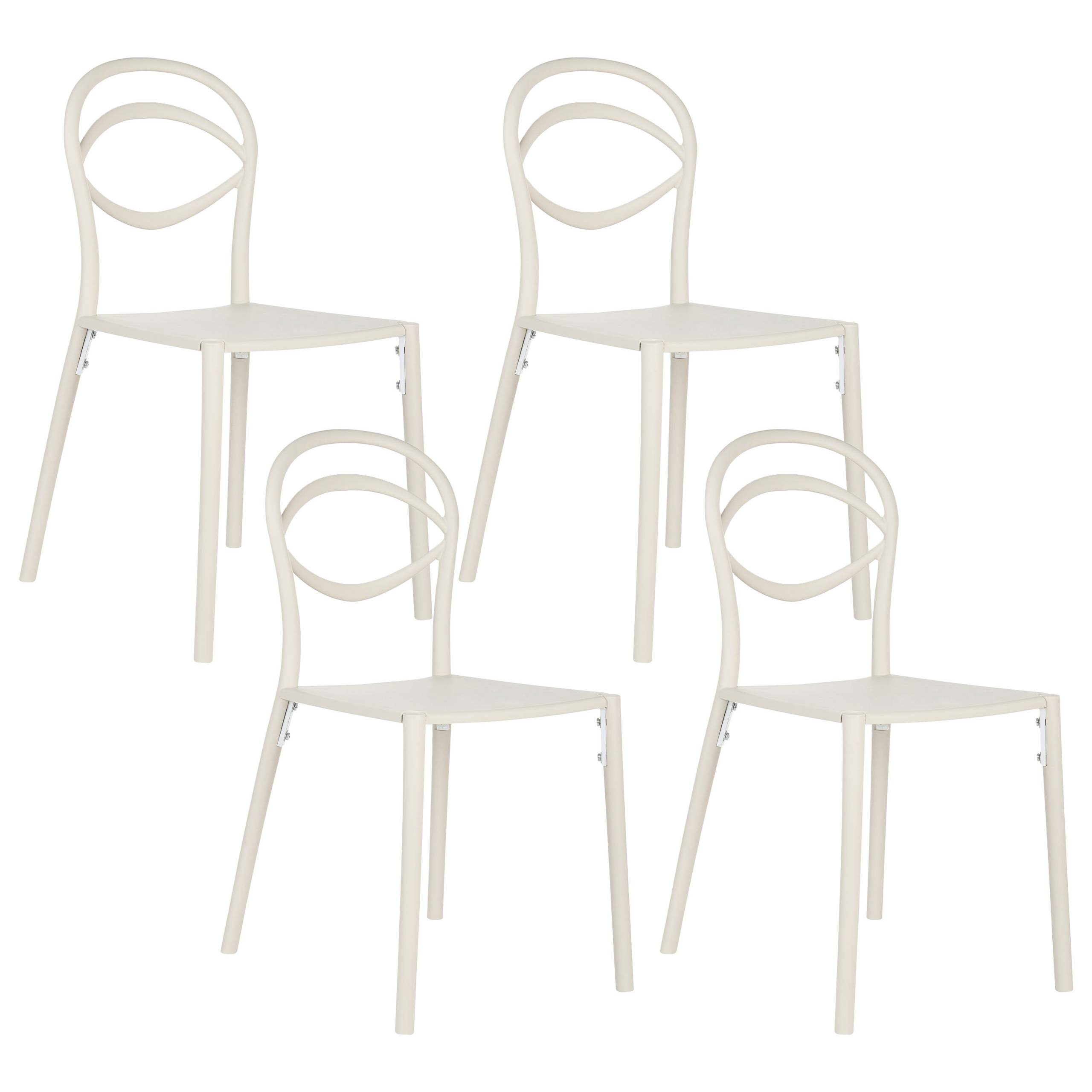 Beliani - Chaise de jardin Polypropylène Blanc cassé COVOLO - Beliani - Image 1