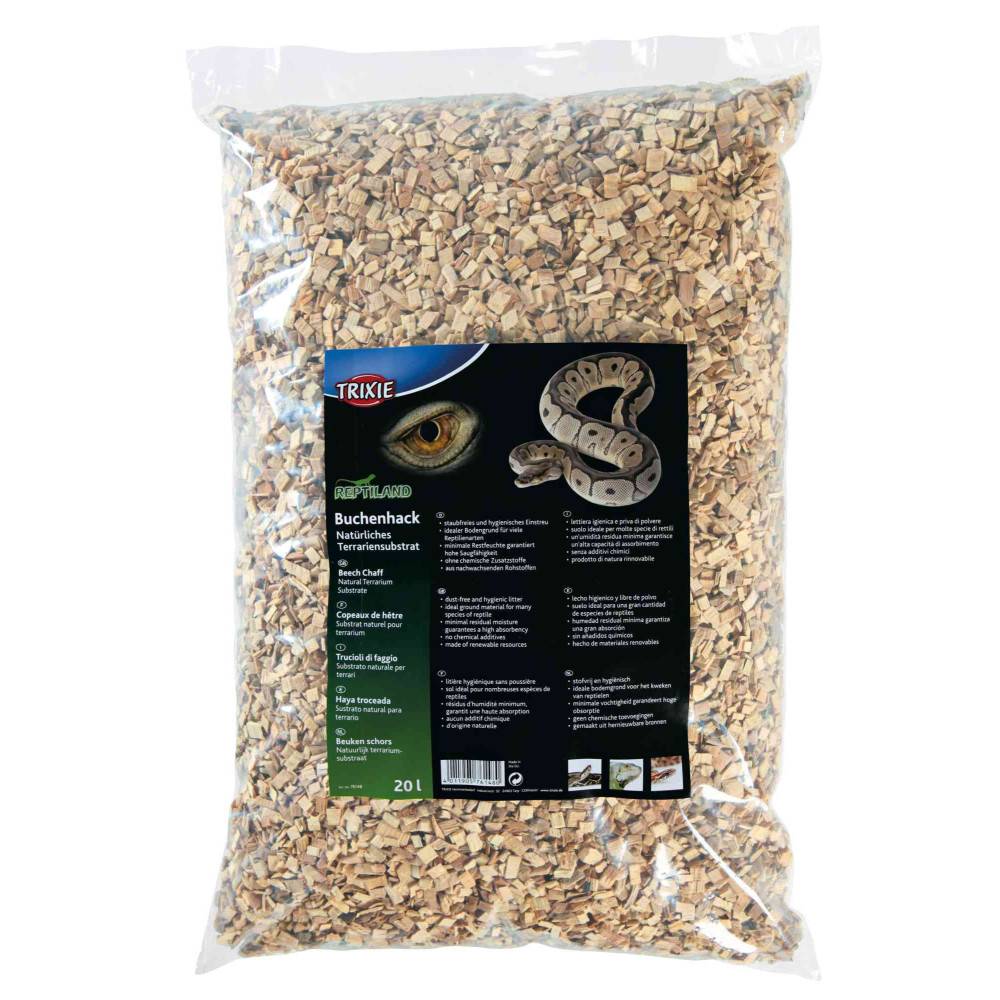 Trixie - Copeaux de hêtre 20 Litres, substrat naturel pour terrarium - Image 1