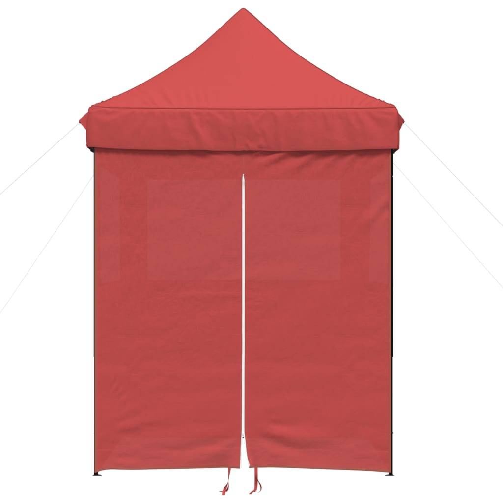 ComfortXL - Tente de réception pliante acier pour fêtes extérieur avec 4 parois 2x2m Rouge - ComfortXL Outdoor Living - Image 3