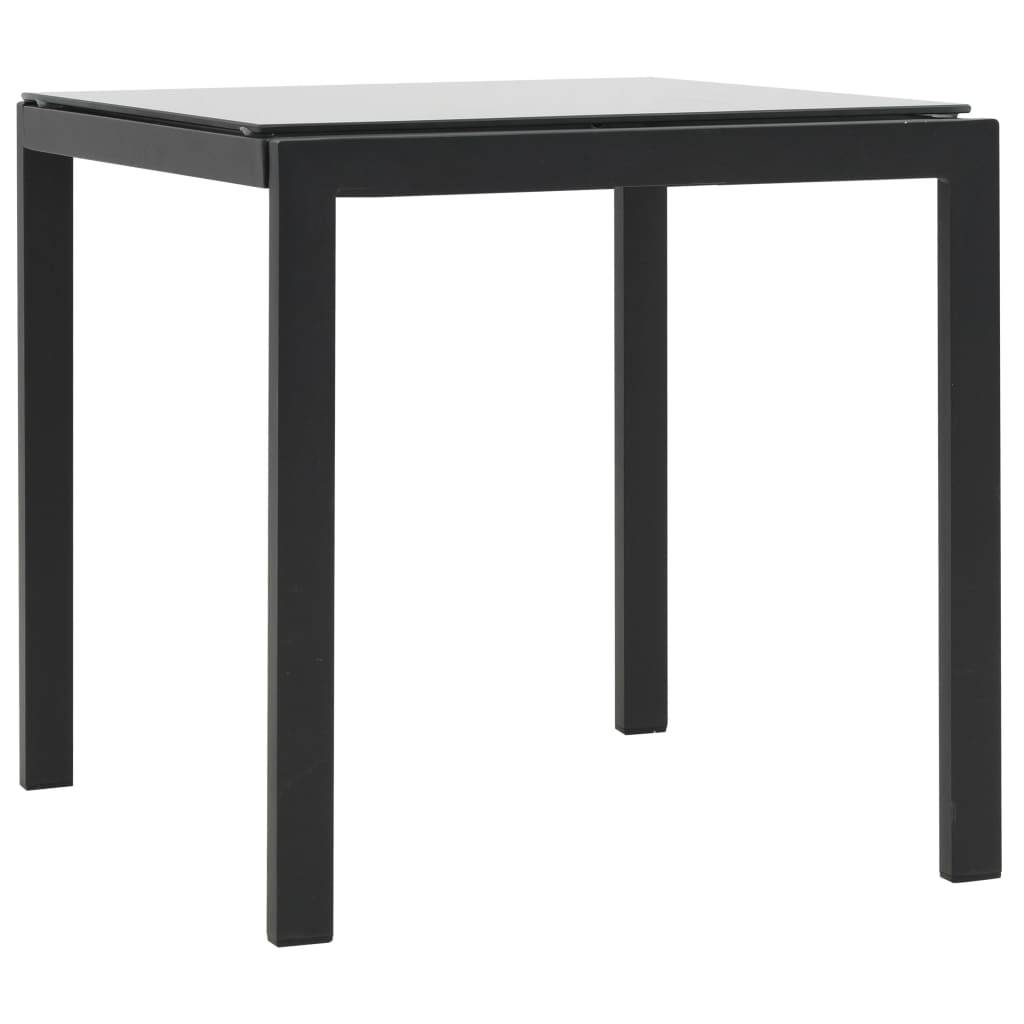 Vidaxl - Chaise longue 2 pcs et table Résine tressée et textilène Noir vidaXL 44893 - Image 10