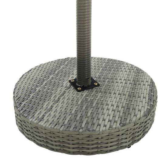 Ensemble de bar de jardin 3 pcs | Mobilier d'extérieur et coussins Résine tressée Gris Maison Chic - Image 5