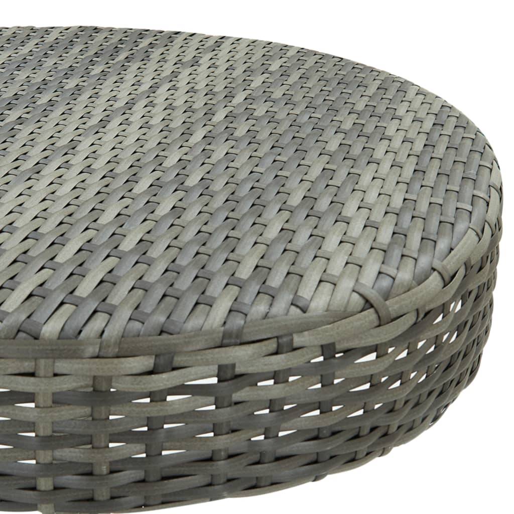 Ensemble de bar de jardin 3 pcs | Mobilier d'extérieur et coussins Résine tressée Gris Maison Chic - Image 6