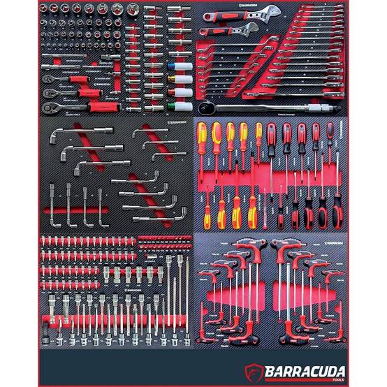 Servante d'atelier complète Barracuda Tools CUDA Max XXL 8 tiroirs 6 outillés, 4 roues, 2 freins, Chariot MECANICIEN, GARAGISTE - Image 3