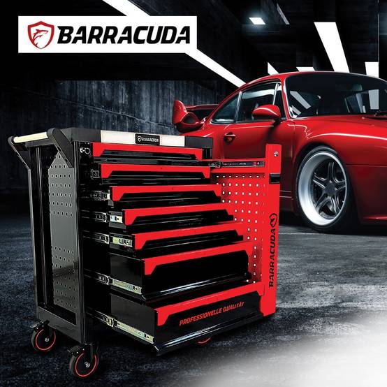 Servante d'atelier complète Barracuda Tools CUDA Max XXL 8 tiroirs 6 outillés, 4 roues, 2 freins, Chariot MECANICIEN, GARAGISTE - Image 2