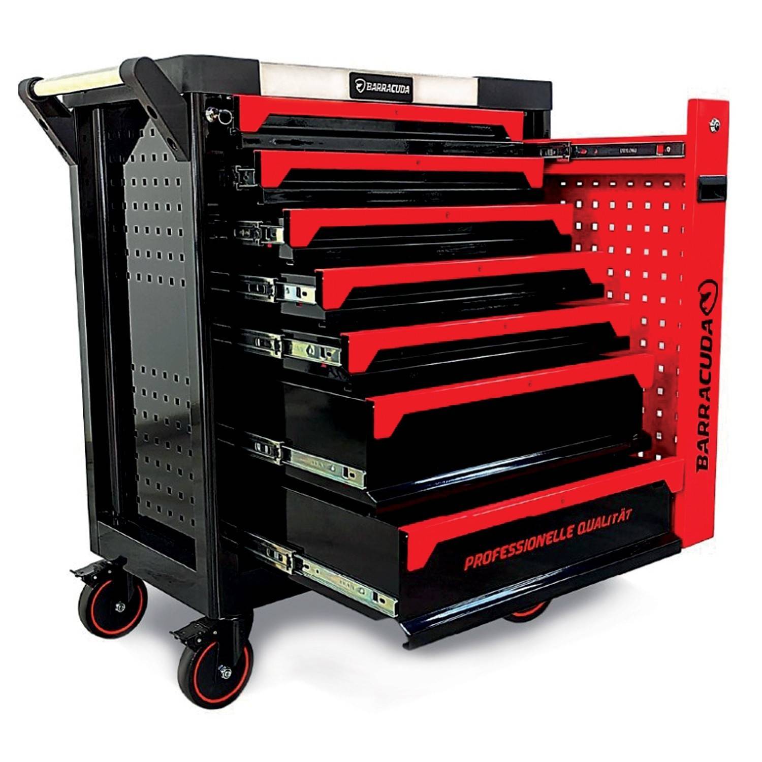 Servante d'atelier complète Barracuda Tools CUDA Max XXL 8 tiroirs 6 outillés, 4 roues, 2 freins, Chariot MECANICIEN, GARAGISTE - Image 5