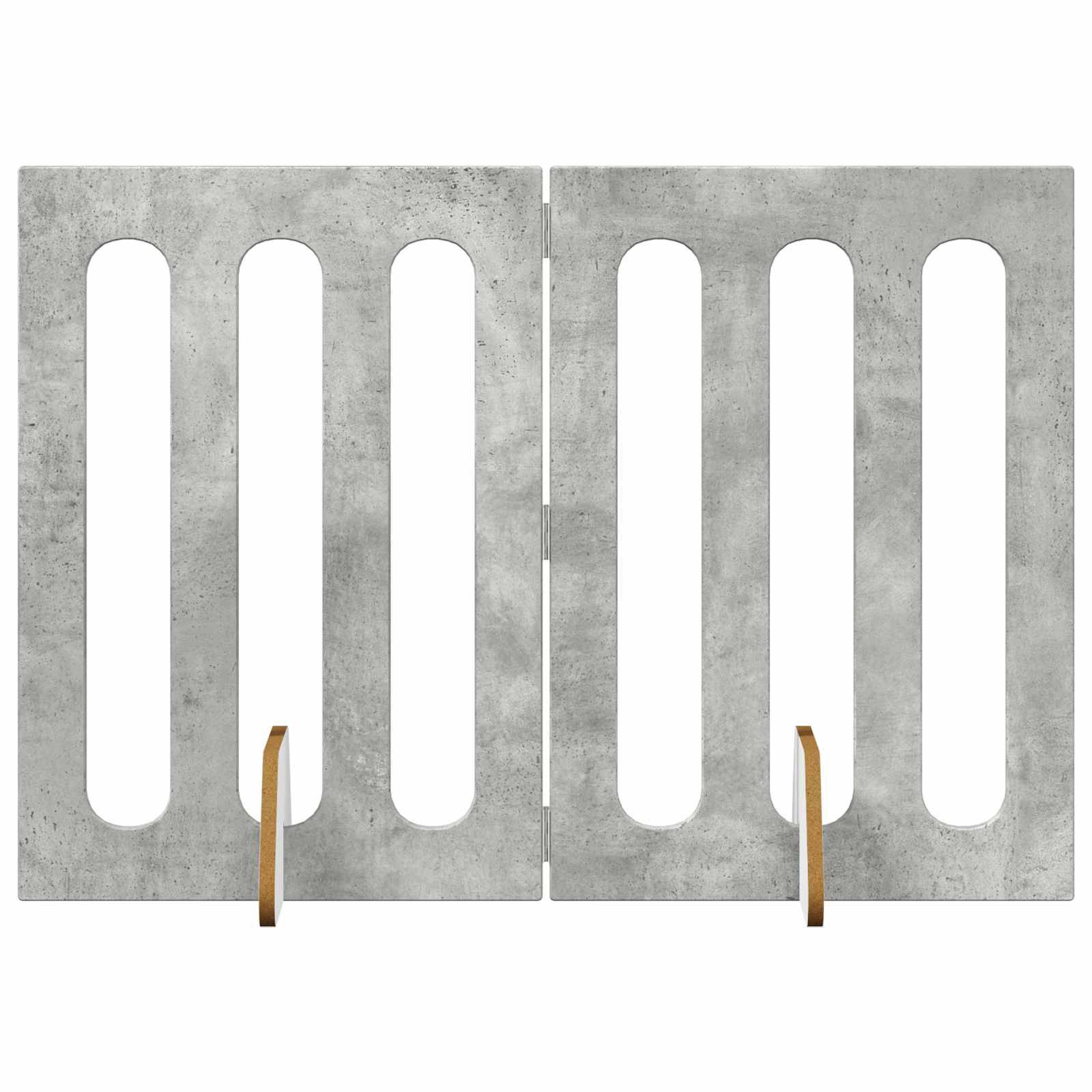 PANGIVO - Clôture pour animaux bois d'ingénierie gris béton 100.5 x 38 x 70 cm - PANGIVO - Image 2