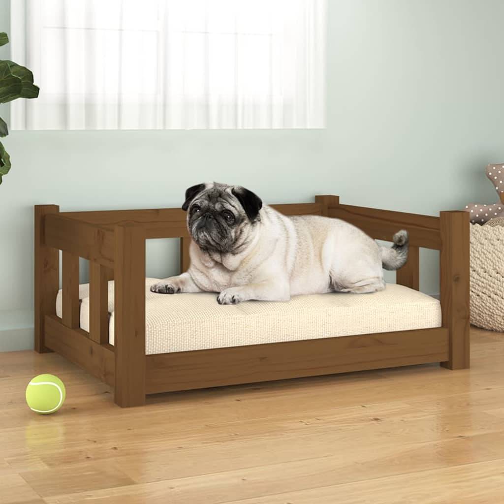 Vidaxl - Lit pour chien Marron miel 65,5x50,5x28 cm Bois de pin solide vidaXL 820190 - Image 1