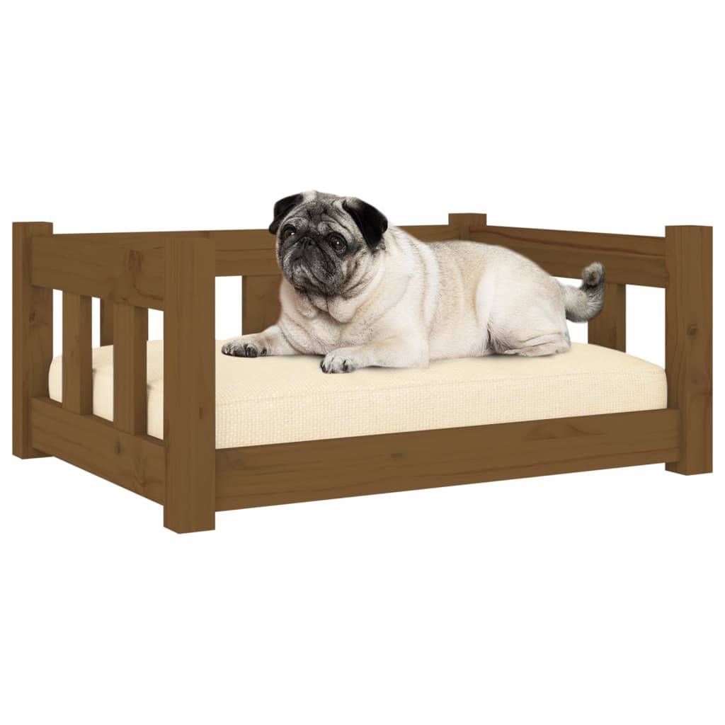 Vidaxl - Lit pour chien Marron miel 65,5x50,5x28 cm Bois de pin solide vidaXL 820190 - Image 4