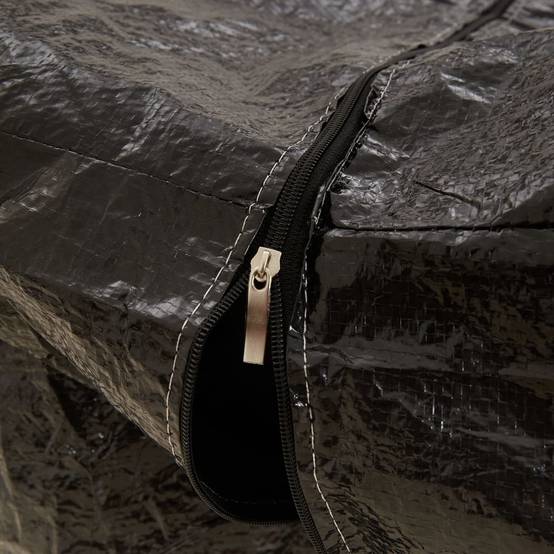 Sacs de rangement pour sapin de Noël polyéthylène noir 150 x 75 x 75 cm - PANGIVO - Image 7