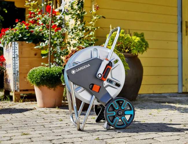 Gardena - Dévidoir métallique sur roues équipé CleverRoll M - 25 m de tuyau (5/8 pouce) - GARDENA - 18543-26 - Image 3
