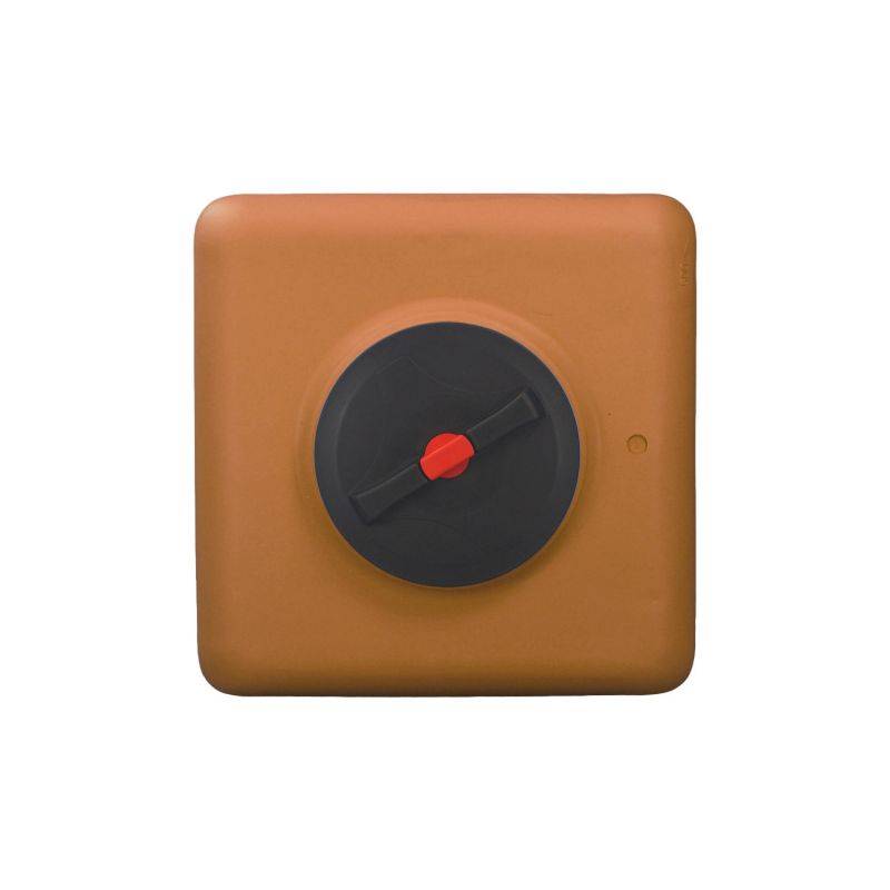 Cuve récupération eau de pluie 300L - Réservoir aérien cubique Terracotta - Polyéthylène - ELBI CB - Image 4