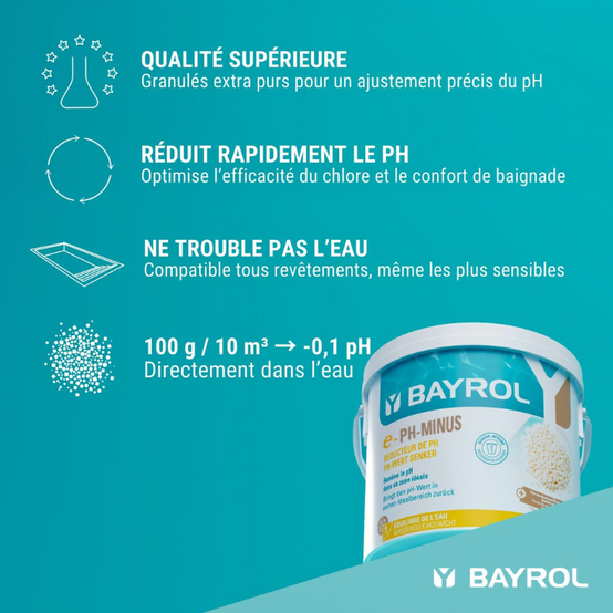 Correcteur de pH Bayrol pH Minus/Moins - 6 kg - Image 10