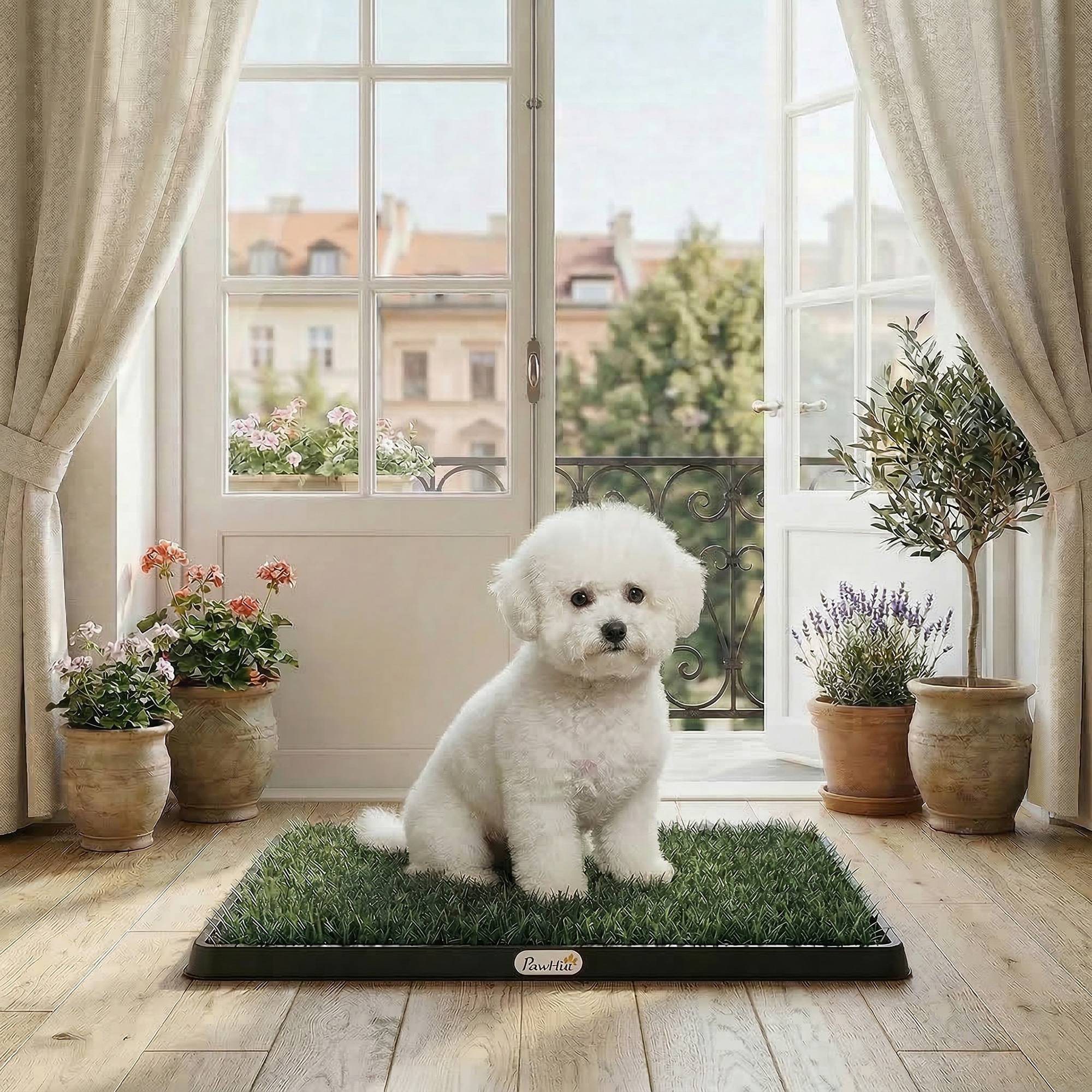 ComfortXL - Toilette pour chien gazon synthétique 63x50,5 cm verte avec drainage intérieur - ComfortXL Outdoor Living - Image 4