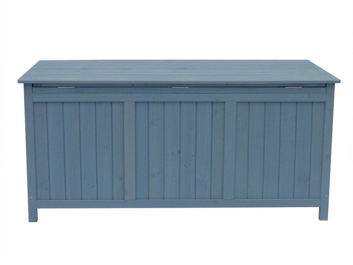 Coffre De Jardin En Bois "macao" - 130 X 64 X 60 Cm - Bleu Ciel -habitat Et Jardin - Image 3