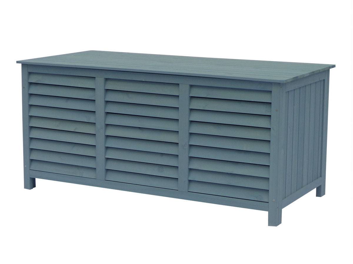 Coffre De Jardin En Bois "macao" - 130 X 64 X 60 Cm - Bleu Ciel -habitat Et Jardin - Image 1