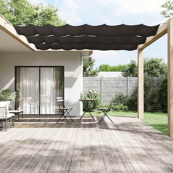 Store banne | Auvent vertical Anthracite 140x800 cm Tissu oxford Maison Chic - Image 2
