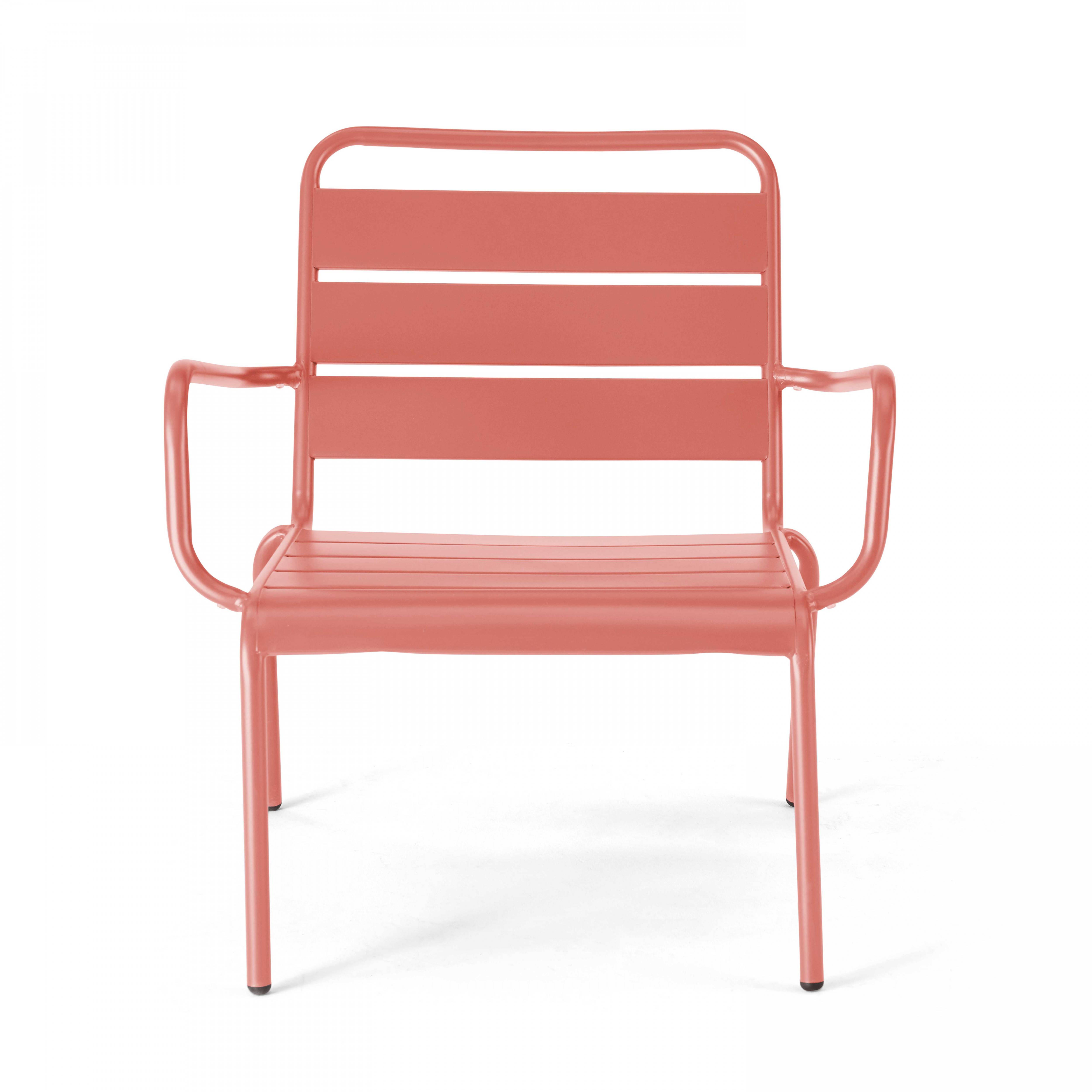 Oviala - Fauteuil de jardin bas relax acier argile Palavas - Oviala - Image 3