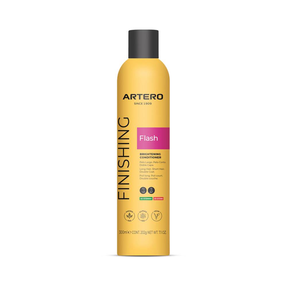 Artero Flash. Après-shampoing et spray rehausseur de brillance pour chiens et chats - Image 1