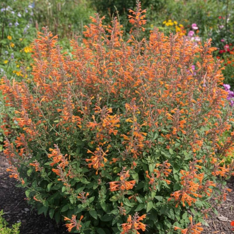 Agastache Tango à fleurs Orange - feuillage Caduc - Godet - 5/20 cm-  hauteur à maturité De 0,15 m à 0,50 m - Image 3