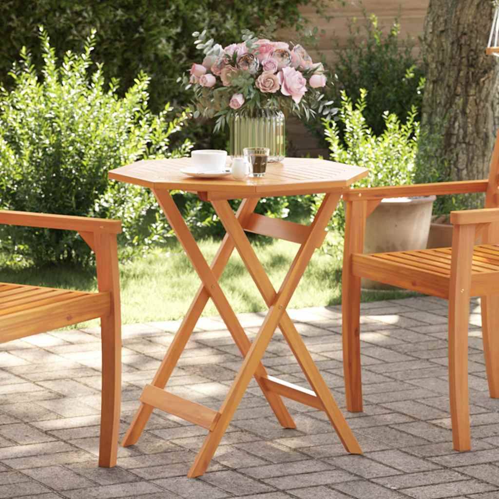 ComfortXL - Table de Jardin Pliable Ronde Ø70cm en Acacia Massif Huilé, Pratique et Robuste pour 2 Personnes – ComfortXL Outdoor Living - Image 1