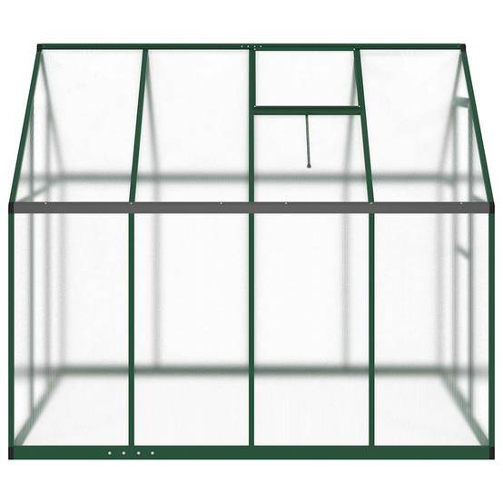 Serre aluminium et polycarbonate vert 224 x 169 x 195 cm - PANGIVO - Image 4
