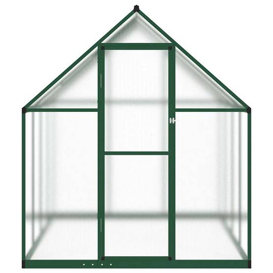 Serre aluminium et polycarbonate vert 224 x 169 x 195 cm - PANGIVO - Image 3