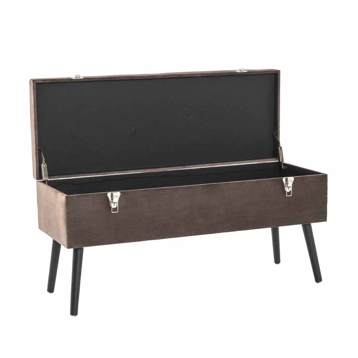 Banc & Coffre de Rangement "Valise" 106cm Taupe - Image 2