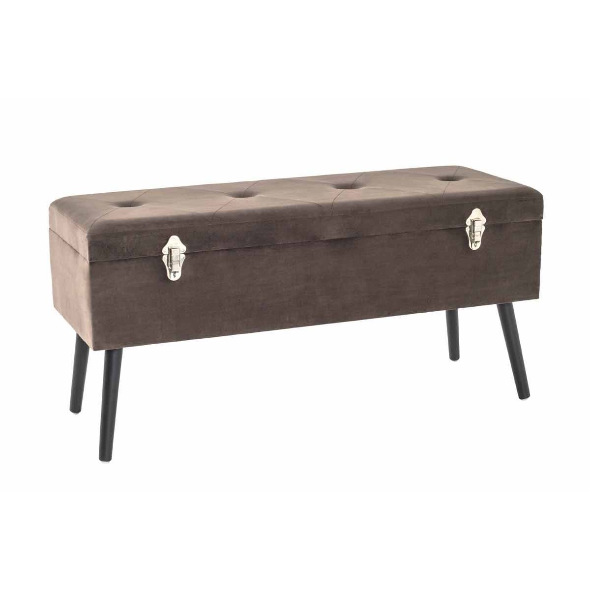 Banc & Coffre de Rangement "Valise" 106cm Taupe - Image 1