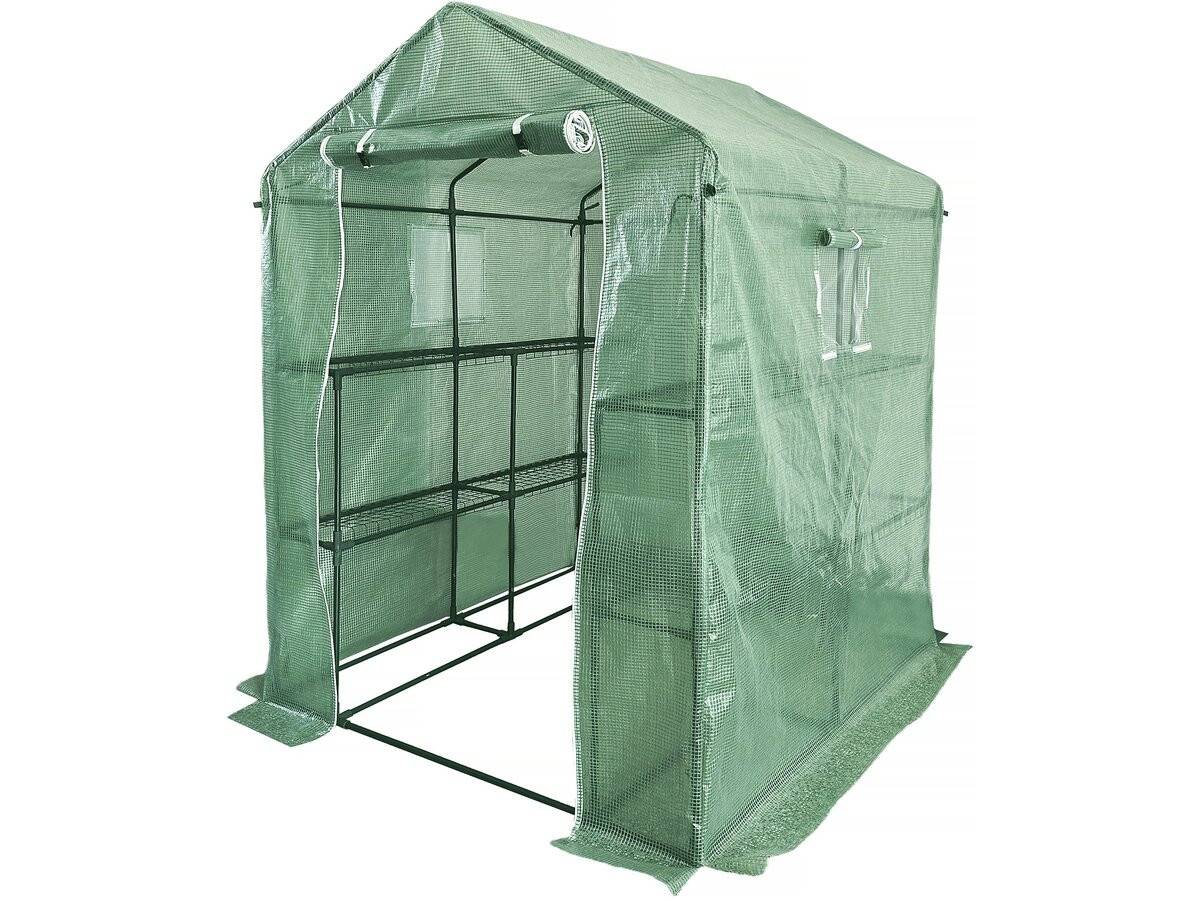 Serre Tomates De Jardin Avec étagères "lys" - 2.04 M² - 130g - Vert -habitat Et Jardin - Image 1