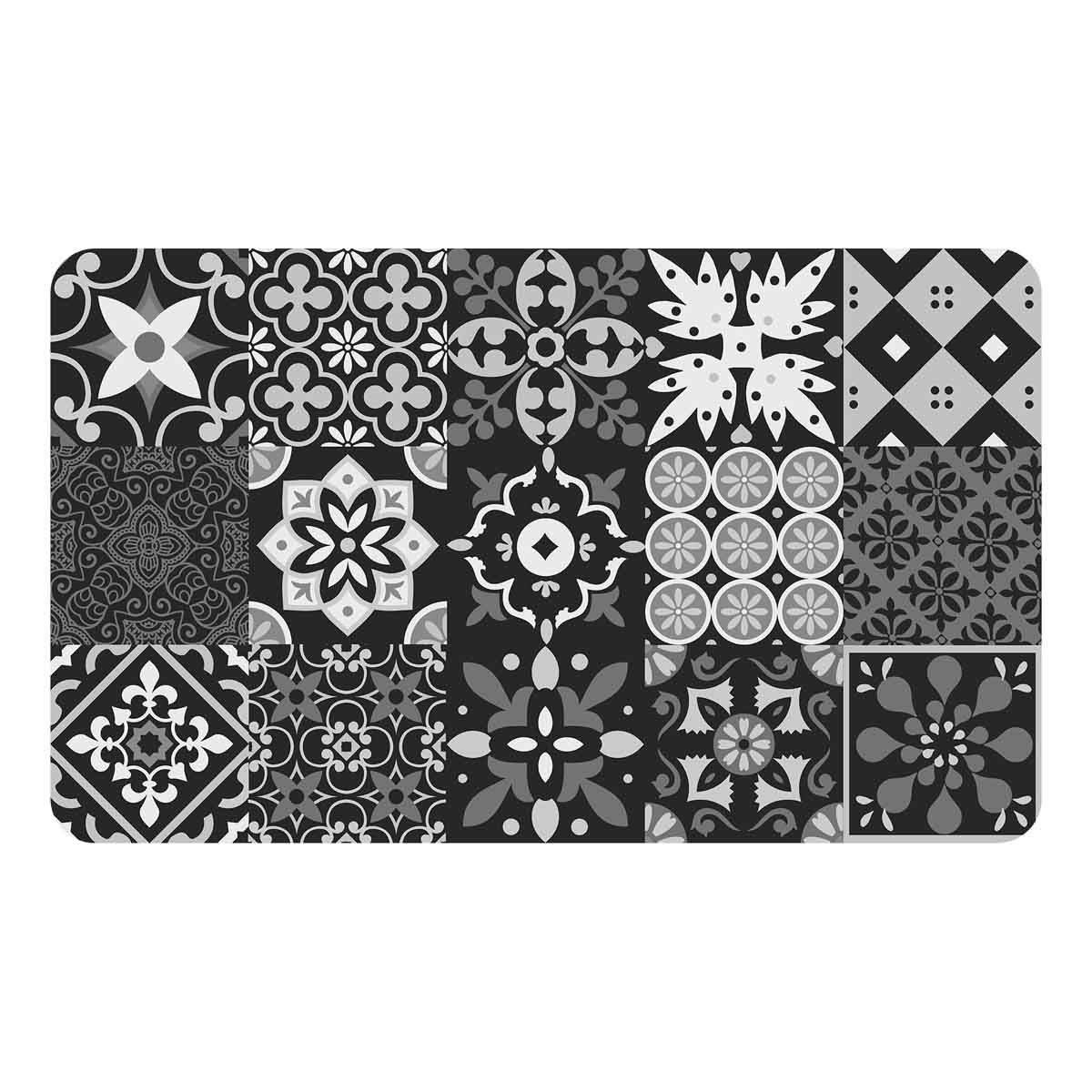 Tapis Déco Imprimé "Salou" 45x75cm Gris