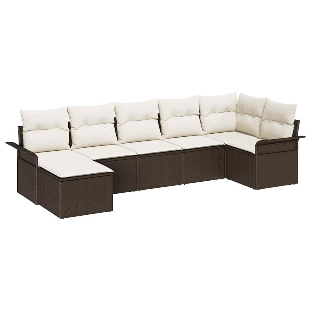 ComfortXL - Salon de jardin bas 5 places en polyrotin avec table et pouf pour terrasse Noir – ComfortXL Outdoor Living - Image 2
