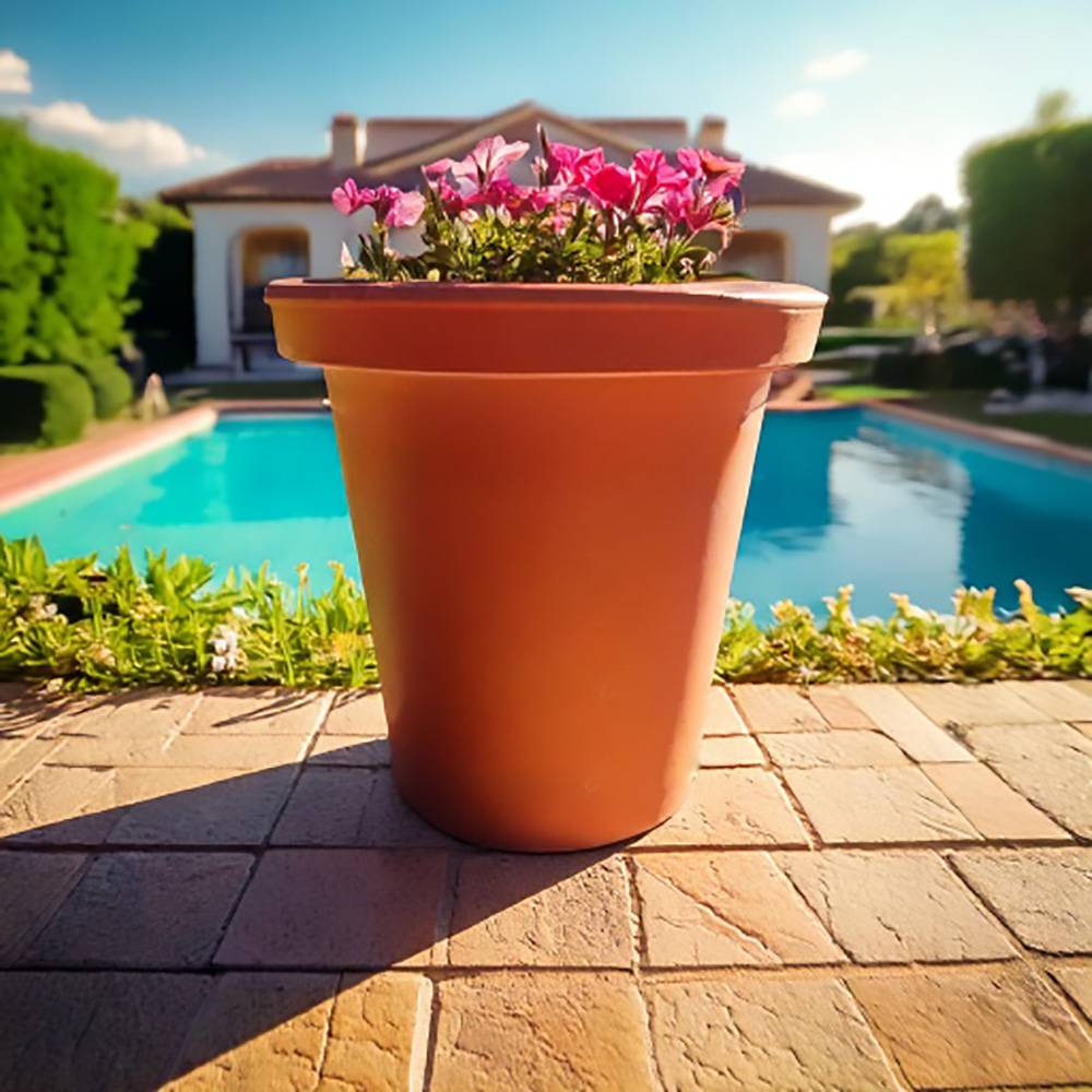 Plast'Up Rotomoulage - Pot de fleurs rond xxl delight 420l- lot de 2 - plast'up rotomoulage - Image 2