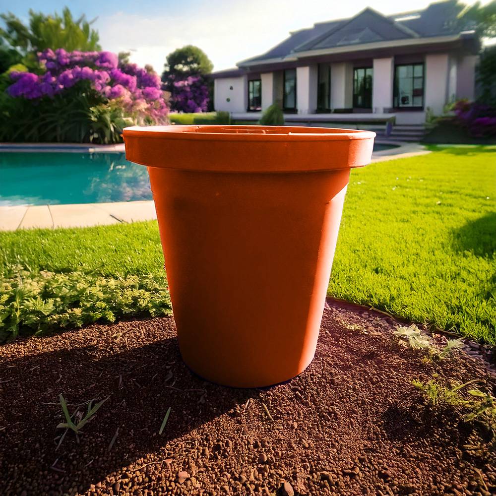 Plast'Up Rotomoulage - Pot de fleurs rond xxl delight 420l- lot de 2 - plast'up rotomoulage - Image 3