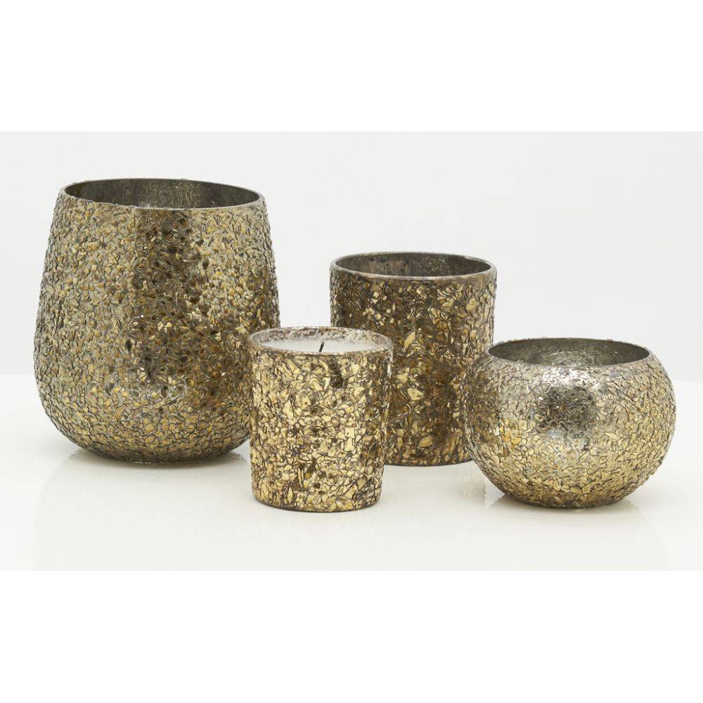 Aubry Gaspard - Bougie en verre doré (Lot de 6) - Image 4