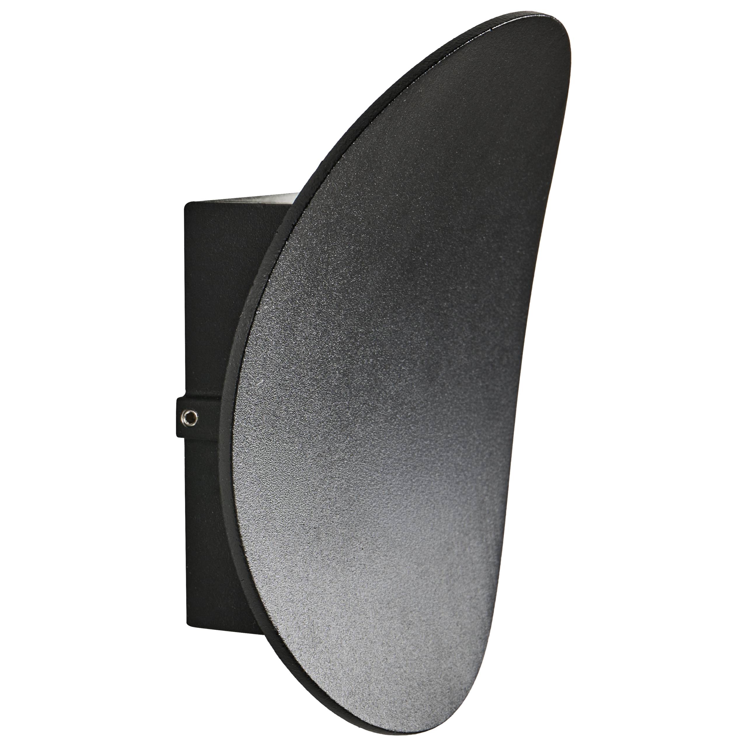 Beliani - Lampe murale pour l'extérieur Aluminium Noir MEUSSE - Beliani - Image 4