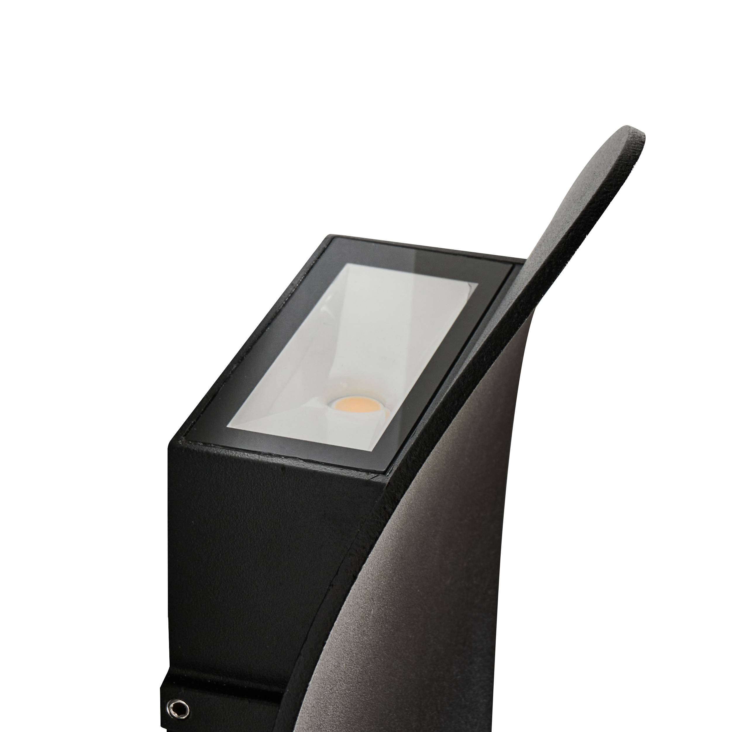 Beliani - Lampe murale pour l'extérieur Aluminium Noir MEUSSE - Beliani - Image 6