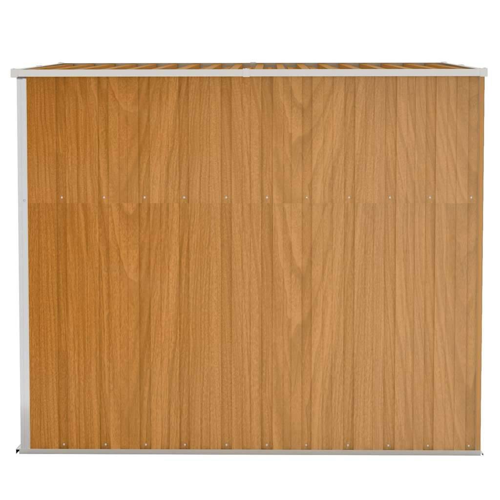 Vidaxl - Abri de jardin mural Marron 118x194x178 cm Métal galvanisé vidaXL 316224 - Image 5