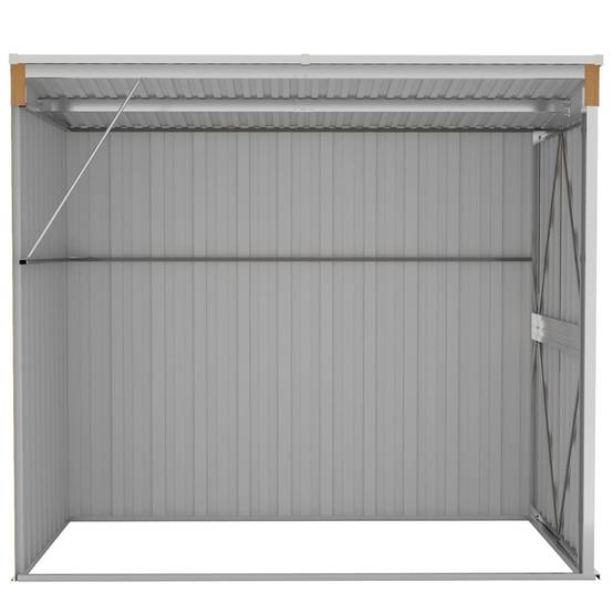 Vidaxl - Abri de jardin mural Marron 118x194x178 cm Métal galvanisé vidaXL 316224 - Image 6