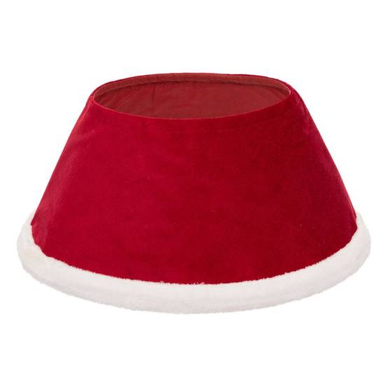 Cache pied de sapin D.56cm rouge et blanc ATMOSPHERA CREATEUR D'INTERIEUR - Image 1