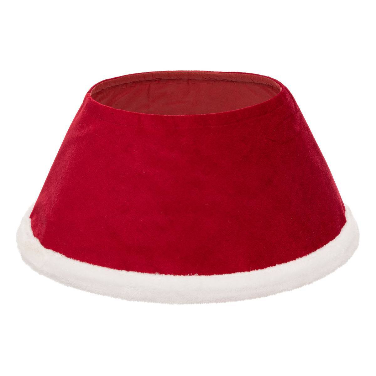 Cache pied de sapin D.56cm rouge et blanc ATMOSPHERA CREATEUR D'INTERIEUR - Image 1