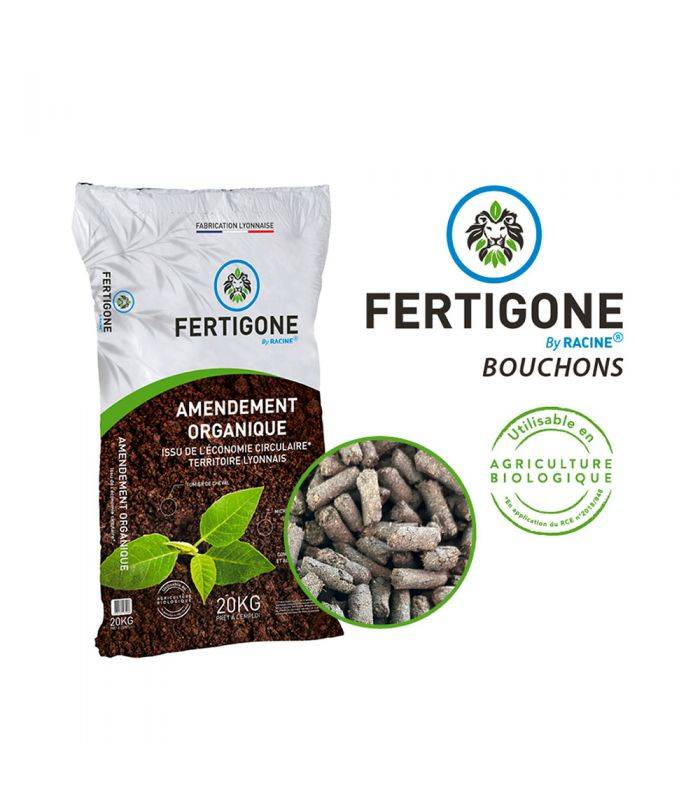 Paillage compost bio d'amendement nutritif 20kg RACINE PRO117