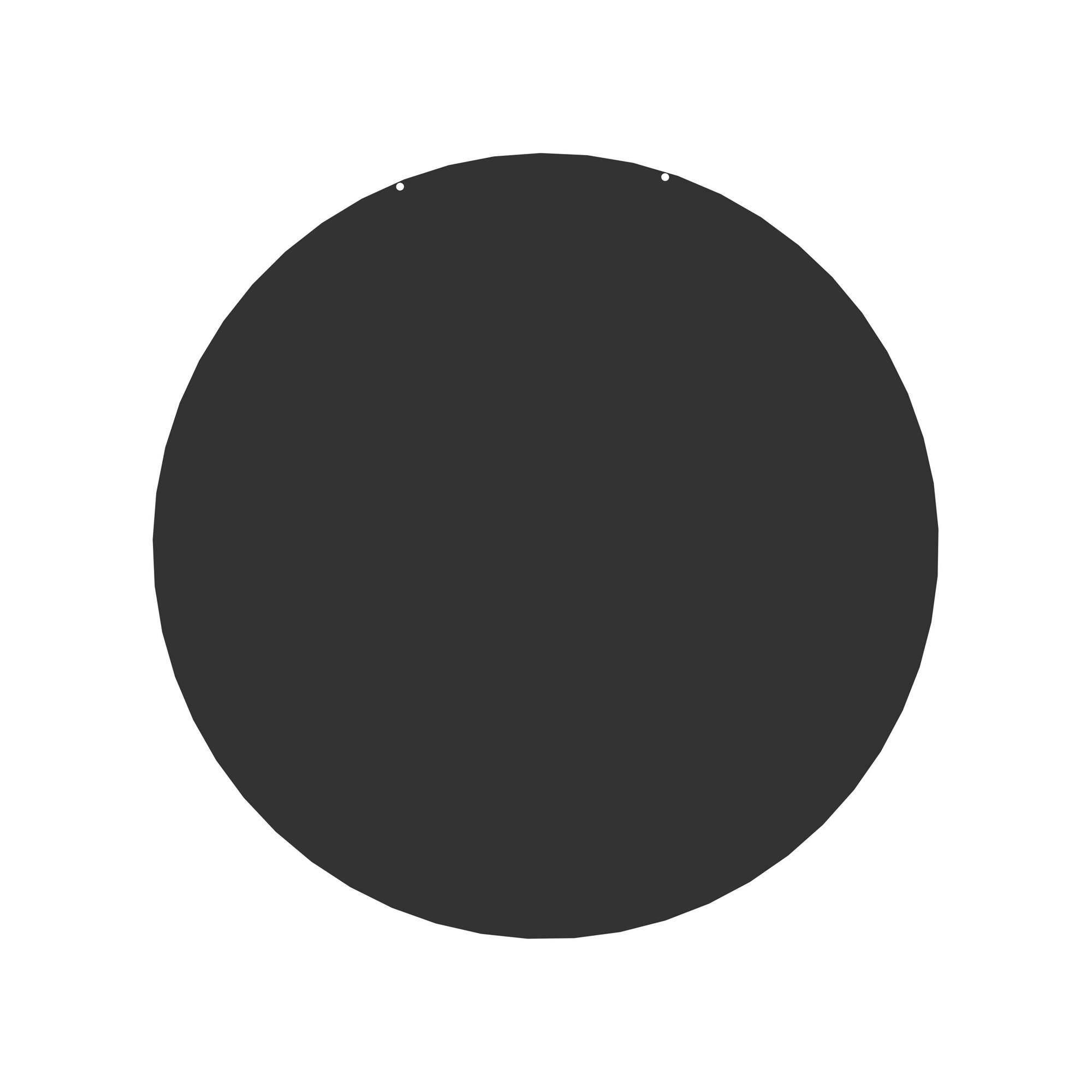 Le Marquier - Plaque De Sol Ronde Noire D74 cm