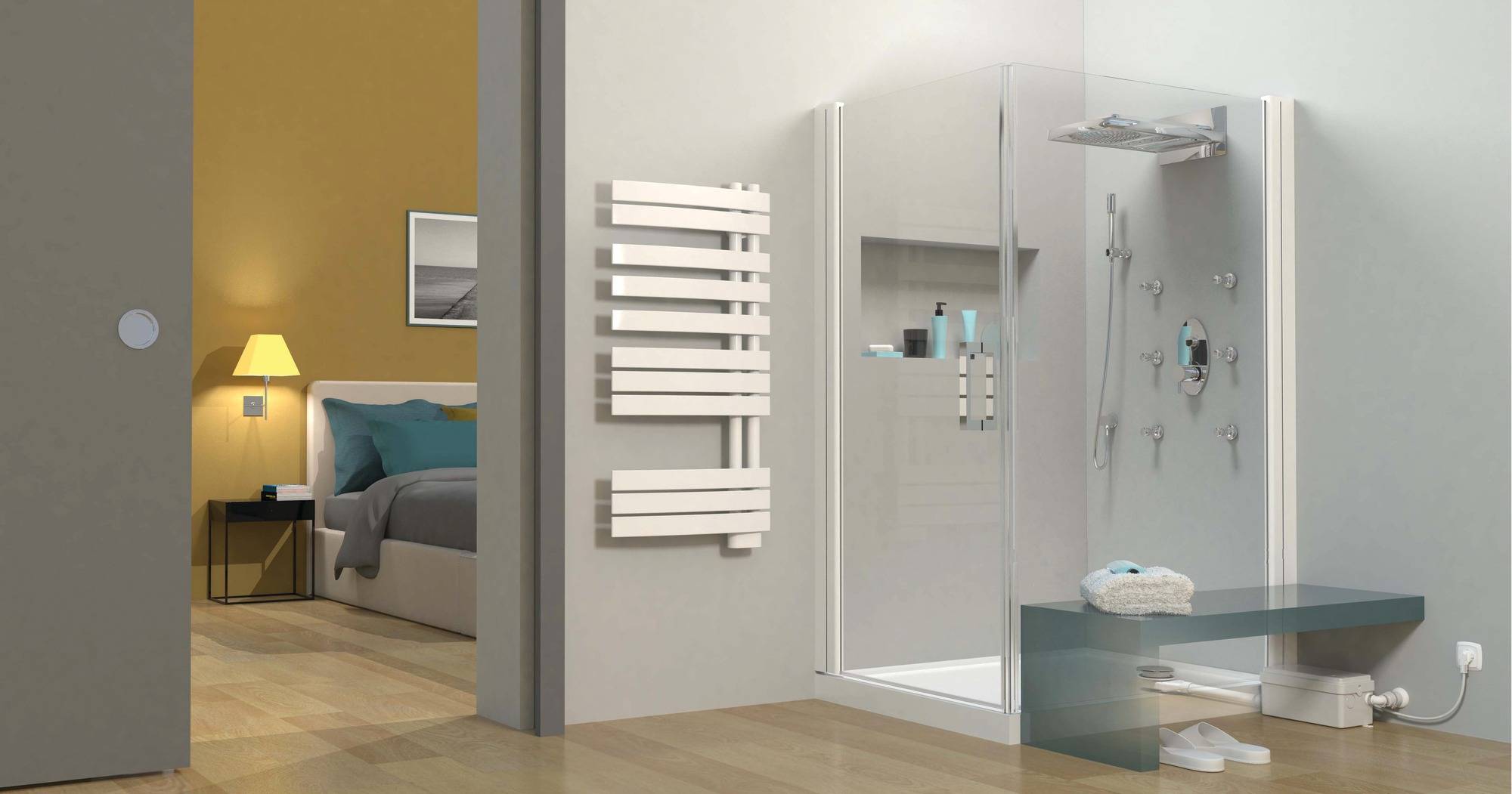 Pompe de relevage et bonde plate SANIDOUCHE FLAT 250W pour receveur - SFA - D6STD - Image 2