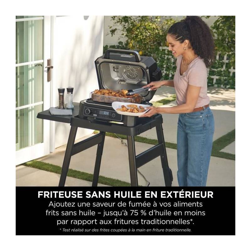 Barbecue électrique Et Fumoir Avec Thermometre - Ninja - Woodfire Pro Xl - Og850eu - Barbecue Et Air Fryer D'extérieur - Image 5