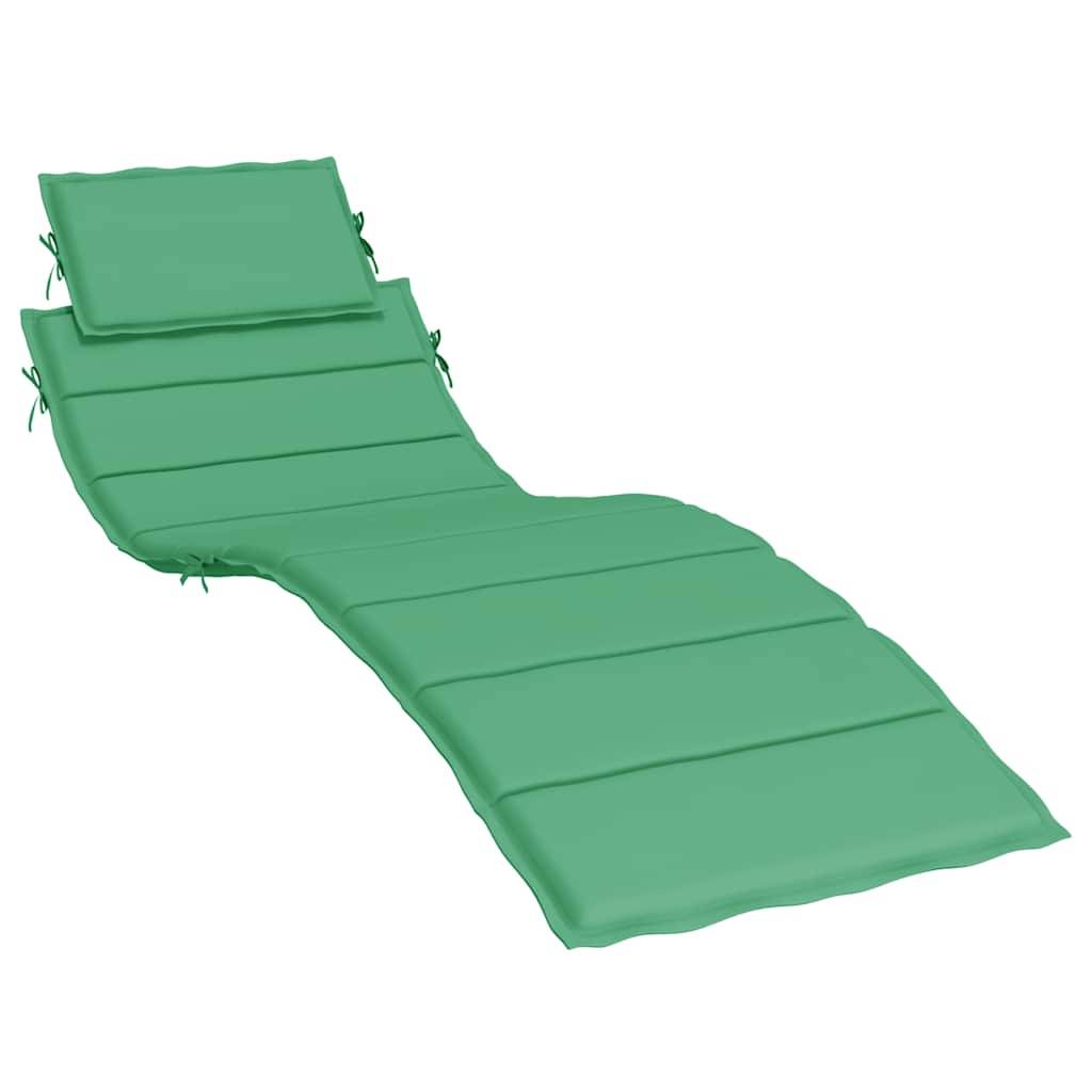 ComfortXL - Coussin Bain de Soleil Tissu Oxford Imperméable et Rembourré pour Transat Jardin Vert 186x58cm – ComfortXL Outdoor Living - Image 1