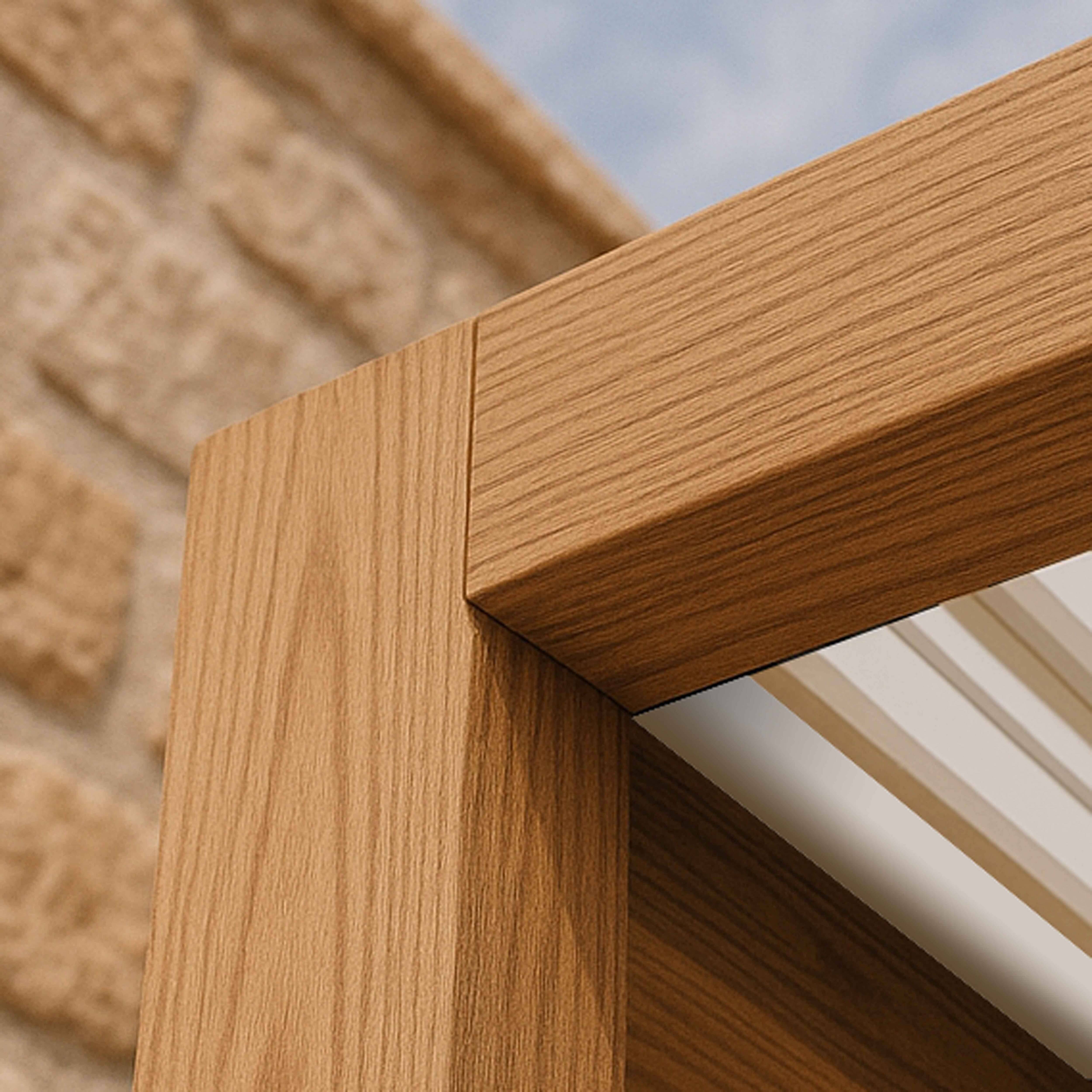 Oviala - Pergola bioclimatique autoportée et motorisée éclairée 3x4m bois blanc Kavala - Oviala - Image 3