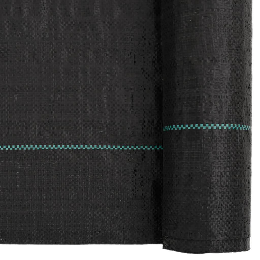 Toile de Paillage 60g/m² Anti-Mauvaises Herbes pour Jardin Potager Allée 2x200 m Noir - ComfortXL Outdoor Living - Image 6