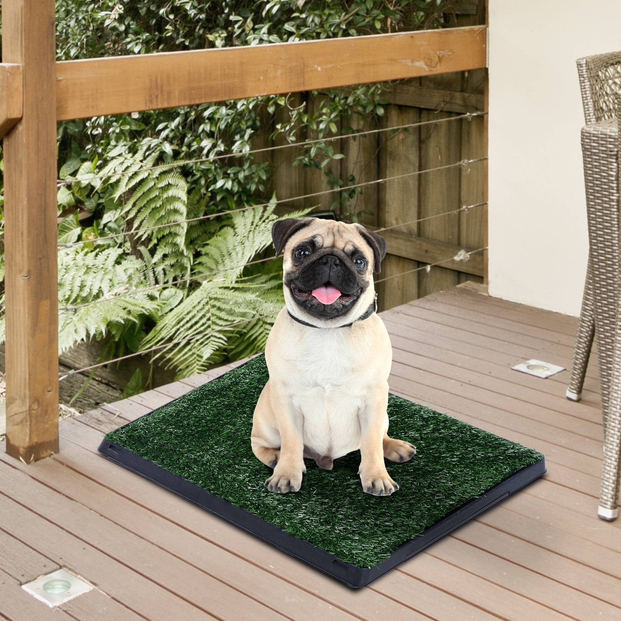 ComfortXL - Toilette pour chien gazon synthétique 51x63x6 cm verte intérieur extérieur - ComfortXL Outdoor Living - Image 4